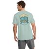 imageJockey Mens Casualwear Outdoors Heritage Graphic Short Sleeve TShirtCabinside Celadon Zen