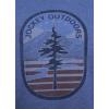 imageJockey Mens Casualwear Outdoors Heritage Graphic Short Sleeve TShirtMarina Blue Heather