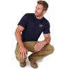 imageJockey Mens Casualwear Outdoors Heritage Graphic Short Sleeve TShirtTrue Navy