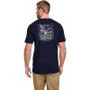 imageJockey Mens Casualwear Outdoors Heritage Graphic Short Sleeve TShirtTrue Navy