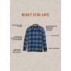 imageJockey Mens Casualwear Outdoors Long Sleeve Flannel ShirtRussle Plaid