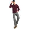 imageJockey Mens Casualwear Outdoors Long Sleeve HenleyDeep Sangria
