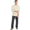 imageJockey Mens Casualwear Outdoors Long Sleeve HenleySmokey Haze Beige