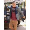 imageJockey Outdoors Mens Lightweight Grid FleeceBattleship Grey