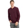 imageJockey Mens Casualwear Outdoors Long Sleeve HenleyDeep Sangria
