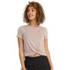 imageJockey Womens EVERACTIVE TwistFront TeeOatmeal Heather