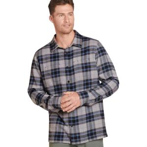 imageJockey Mens Casualwear Outdoors Long Sleeve Flannel ShirtEtowah Plaid