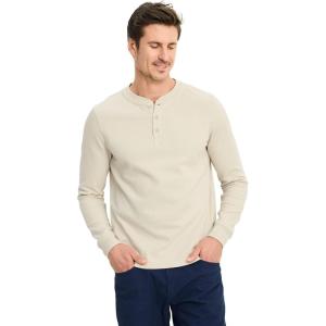 imageJockey Mens Casualwear Outdoors Long Sleeve HenleySmokey Haze