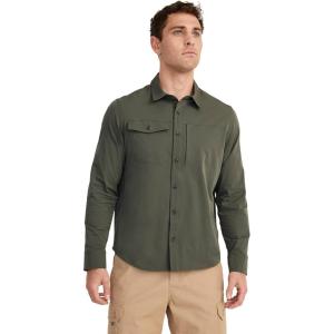 imageJockey Mens Casualwear Outdoors Long Sleeve Tech ShirtCamo Green