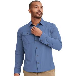 imageJockey Mens Casualwear Outdoors Long Sleeve Tech ShirtDusk Blue