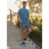 imageJockey Mens Activewear EVERACTIVE 8quot Woven ShortBattleship Grey