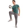 imageJockey Mens Activewear EVERACTIVE Crew Neck TeeCactus Pine Heather