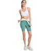 imageJockey Womens Activewear EVERACTIVE 8quot Bike ShortAquamarine