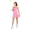 imageJockey Womens EVERACTIVE Racerback Dress with Builtin BraFruit Punch Heather