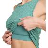 imageJockey Womens EVERACTIVE Racerback Tank with Builtin BraAquamarine Heather
