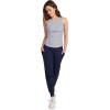 imageJockey Womens EVERACTIVE Racerback Tank with Builtin BraNavy Jess Stripe