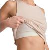 imageJockey Womens EVERACTIVE Racerback Tank with Builtin BraOatmeal Heather