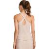 imageJockey Womens EVERACTIVE Racerback Tank with Builtin BraOatmeal Heather