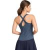 imageJockey Womens EVERACTIVE Racerback Tank with Builtin BraTrue Navy