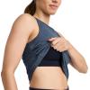 imageJockey Womens EVERACTIVE Racerback Tank with Builtin BraTrue Navy
