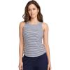 imageJockey Womens EVERACTIVE Racerback Tank with Builtin BraNavy Jess Stripe