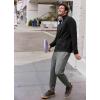 imageJockey Mens Activewear EVERACTIVE 14 Zip PulloverBlack Heather