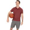 imageJockey Mens EVERACTIVE PoloLeather Red Heather