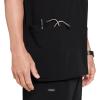 imageJockey Unisex Scrubs Classic Unisex Four Pocket Scrub TopBlack