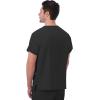 imageJockey Unisex Scrubs Classic Unisex Four Pocket Scrub TopBlack