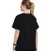 imageJockey Unisex Scrubs Classic Unisex Four Pocket Scrub TopBlack
