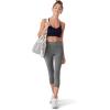 imageJockey Womens Activewear EVERACTIVE Capri LeggingBattleship Grey Heather
