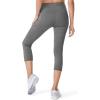 imageJockey Womens Activewear EVERACTIVE Capri LeggingBattleship Grey Heather