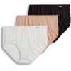 imageJockey Womens Underwear Supersoft Brief  3 PackBlackLightIvory