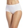 imageJockey Womens Underwear Supersoft Brief  3 PackBlackLightIvory