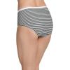 imageJockey Womens Underwear Supersoft Brief  3 PackGrey HeatherSimple StripeBlack