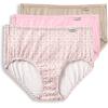 imageJockey Womens Underwear Supersoft Brief  3 PackPastel PinwheelSandFrosty Pink