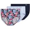 imageJockey Womens Underwear Supersoft Brief  3 PackFloral EscapeDreamy BlueTrue Navy