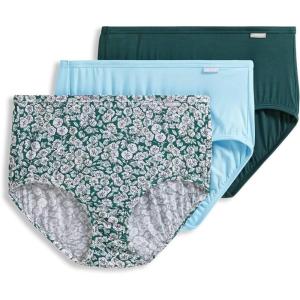 imageJockey Womens Underwear Supersoft Brief  3 PackFunky Cactus FloralBleachedCactus Pine