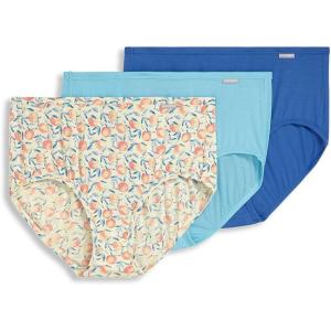 imageJockey Womens Underwear Supersoft Brief  3 PackPretty PeachesCaspian SeaTrue Blue