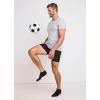 imageJockey Mens Socks Made in America Sport Low Cut Socks  3 PackBlack on GreyGrey on GraniteBlack on Cardinal
