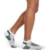 imageJockey Mens Socks Made in America Sport Low Cut Socks  3 PackBlackGrey on Light GreyWhite on Dark Green
