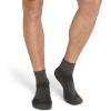 imageJockey Mens Socks Made in America Sport Quarter Socks  3 PackGrey