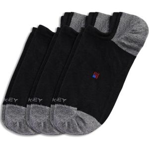 imageJockey Mens Socks Made in America Low Cut Socks  3 PackBlack
