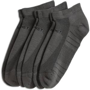 imageJockey Mens Socks Made in America Sport Low Cut Socks  3 PackGrey