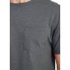 imageJockey Mens Casualwear Made in America Heritage Short Sleeve Pocket TeeBattleship Heather