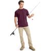 imageJockey Mens Casualwear Made in America Heritage Short Sleeve Pocket TeeDeep Sangria