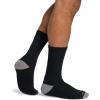 imageJockey Mens Socks Made in America Crew Socks  3 PackBlack