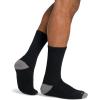 imageJockey Mens Socks Made in America Crew Socks  3 PackBlack