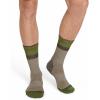 imageJockey Mens Socks Made in America Light Merino Wool Hiking Crew SockCappuccino