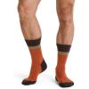 imageJockey Mens Socks Made in America Light Merino Wool Hiking Crew SockNew Spice on Terra